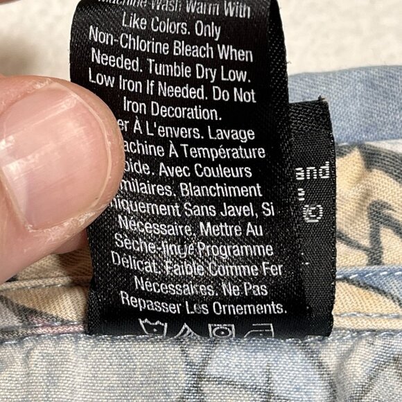 Looney Tunes Taz Button Up Shirt Mens XL All Over Print Warner Bros - Picture 9 of 15